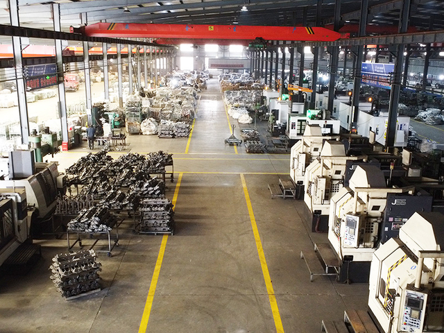 Machining workshop for casting and forging finished parts