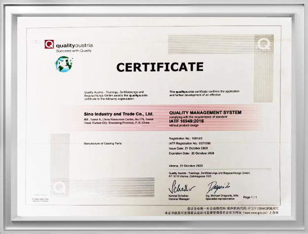 SGS supplier assessment report supplier management page